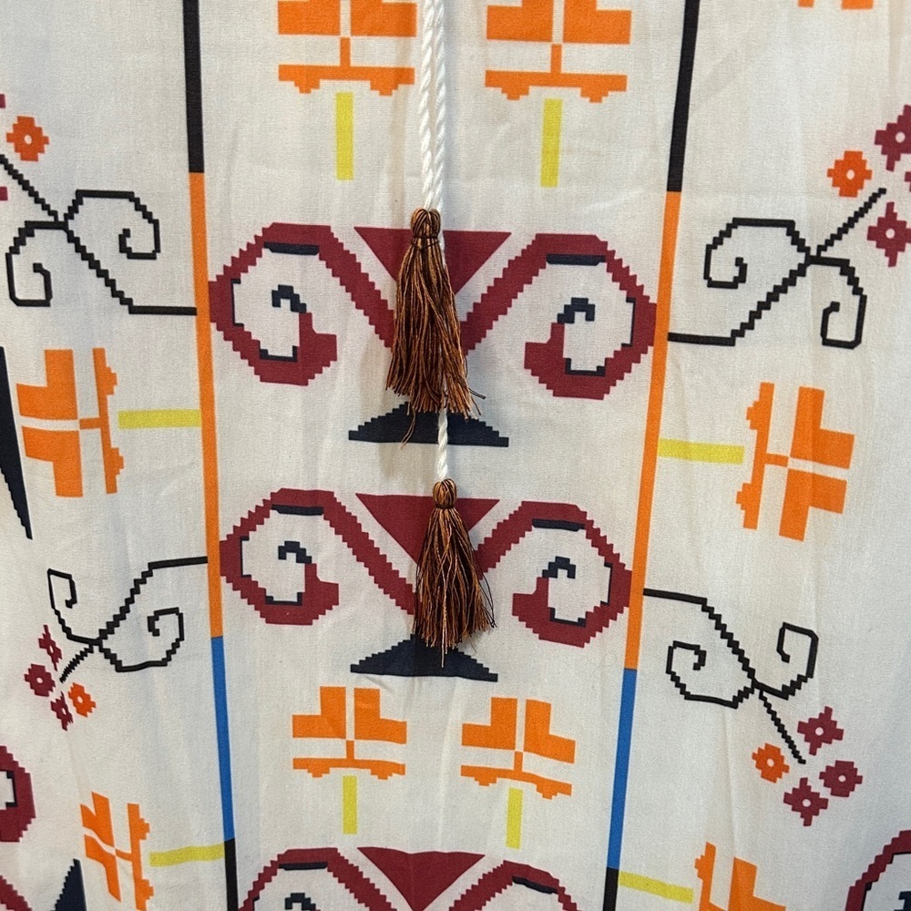 Colorful Geometric Long Sleeve Dress - Picture 5 of 5